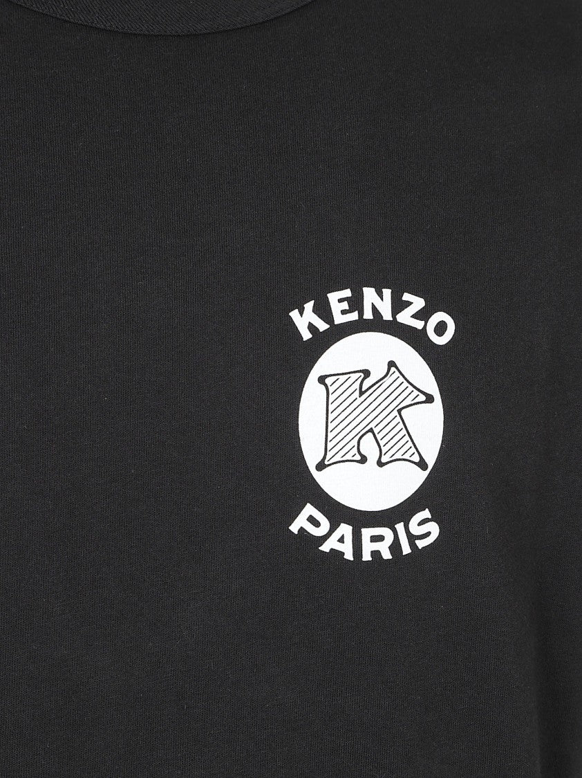 Kenzo Short-Sleeve Graphic T-Shirt With Floral Design