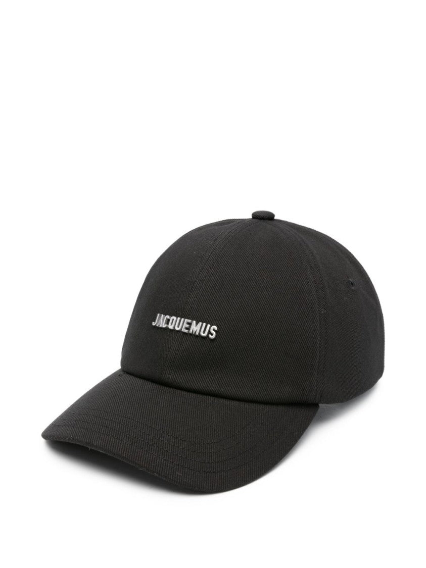 Jacquemus Classic Black Cotton Baseball Cap