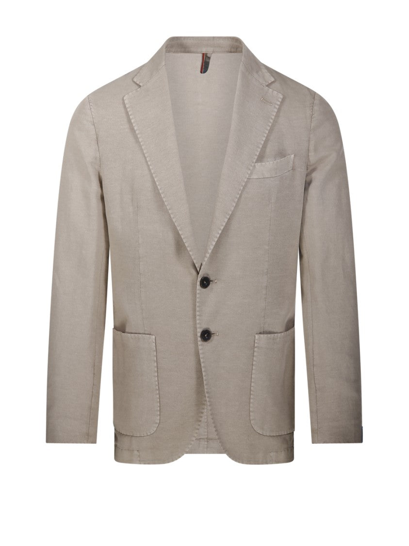 Santaniello Classic Tailored Jacket With Notched Lapel