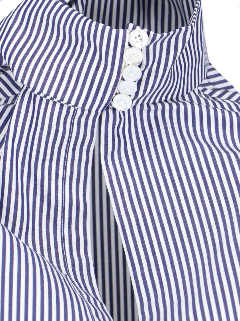 Finamore "Lindsay" Blouse – Blue/White