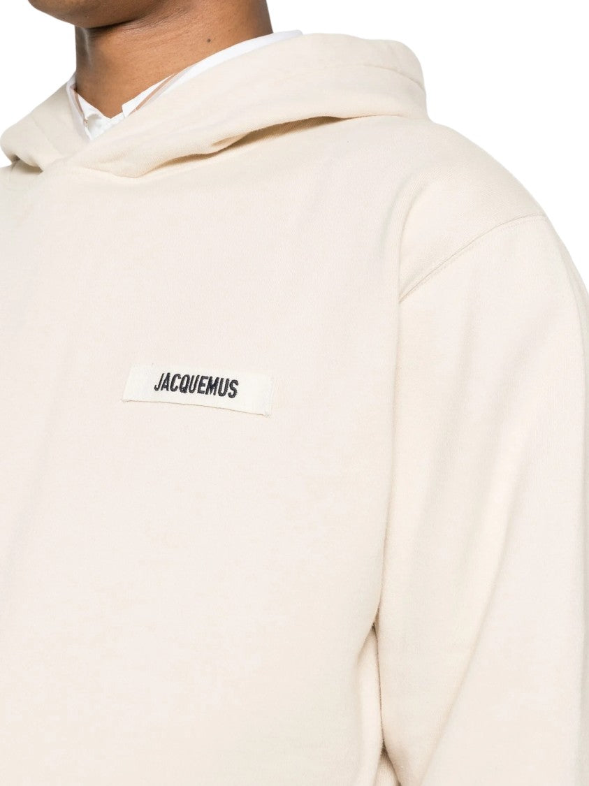 Jacquemus Beige Cotton Grosgrain Hoodie