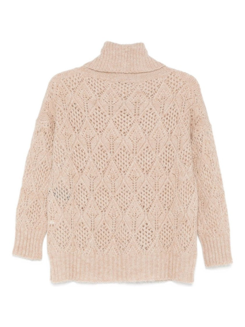D. Exterior Classic Knit Sweater In Soft Beige Tone