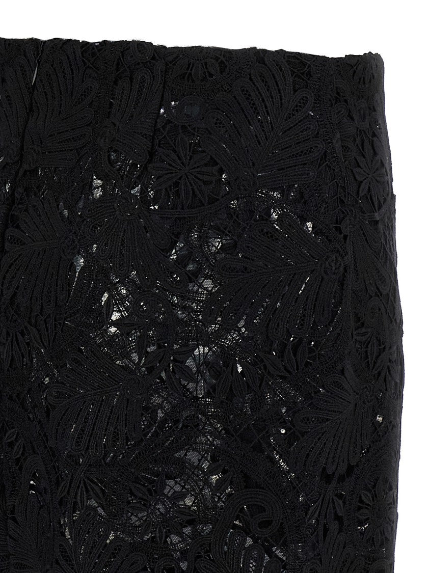 Ermanno Scervino Intricate Lace Effect Skirt With Tulle Lining