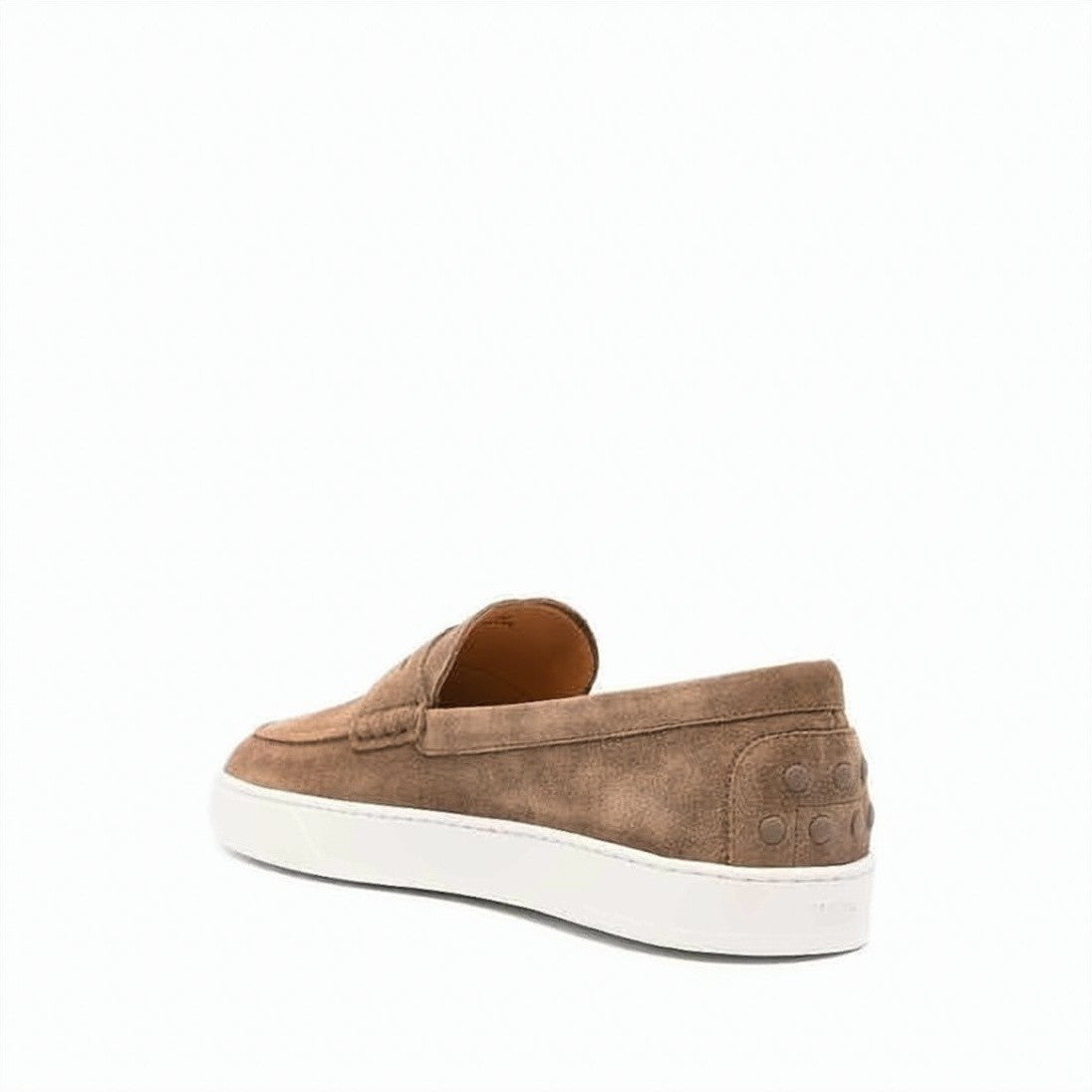 Tod's Soft Suede Calf Leather Loafers With Classic Penny Strap