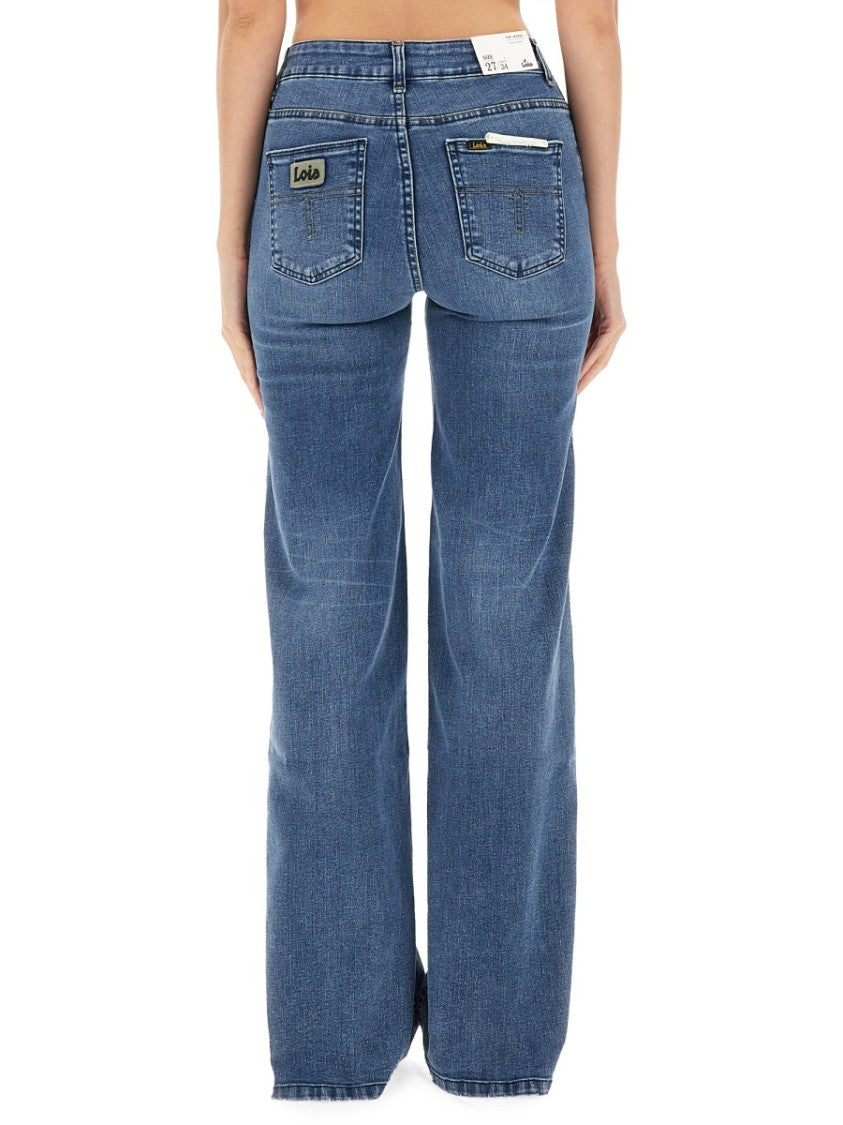Lois Dpp High-Waisted Flared Denim Jeans