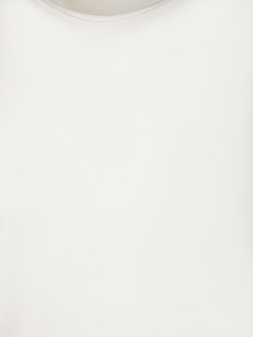 Lemaire Relaxed-Fit White T-Shirt With Round Neckline