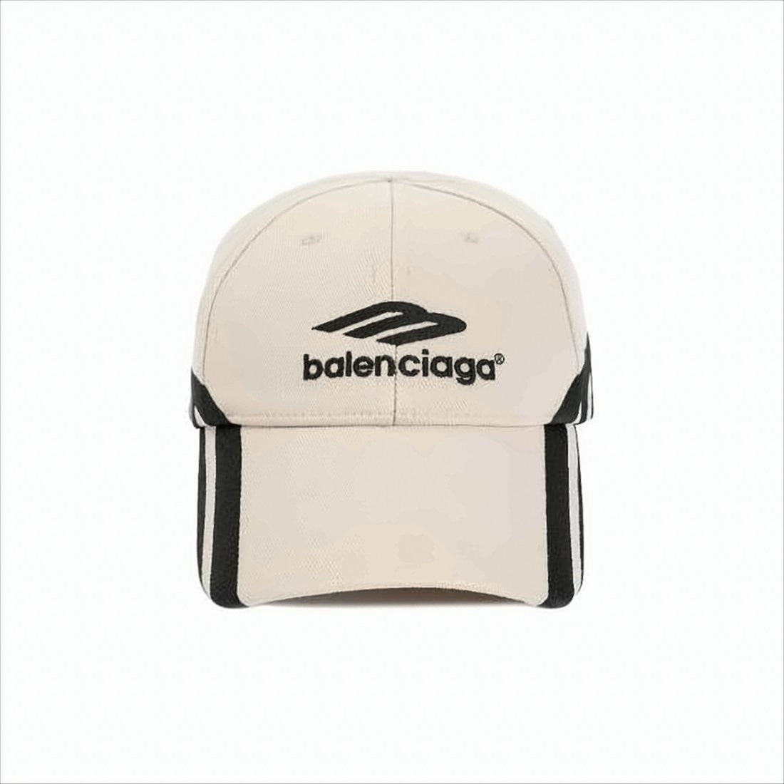 Balenciaga Structured Baseball Cap With Bold Embroidery And Graphic Accents