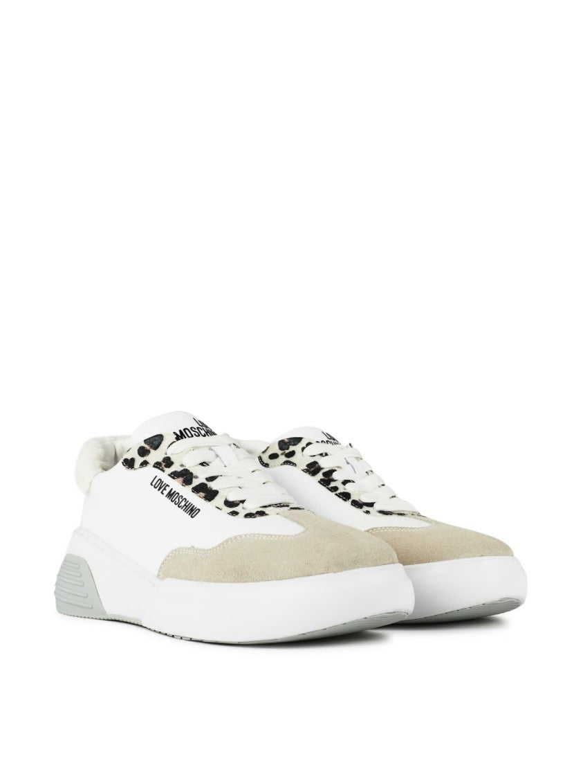 Moschino Leopard Detail Chunky Sneakers