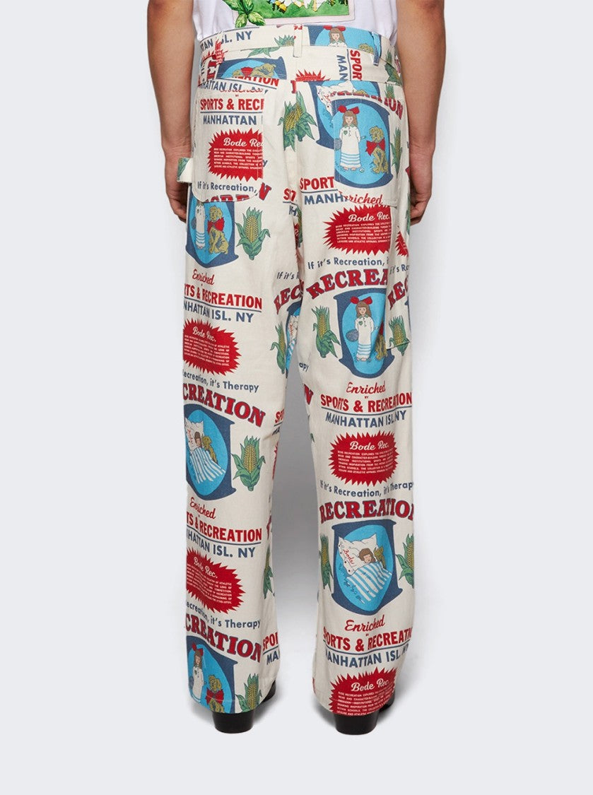 Bode Enrichment Knolly Brook Trousers White