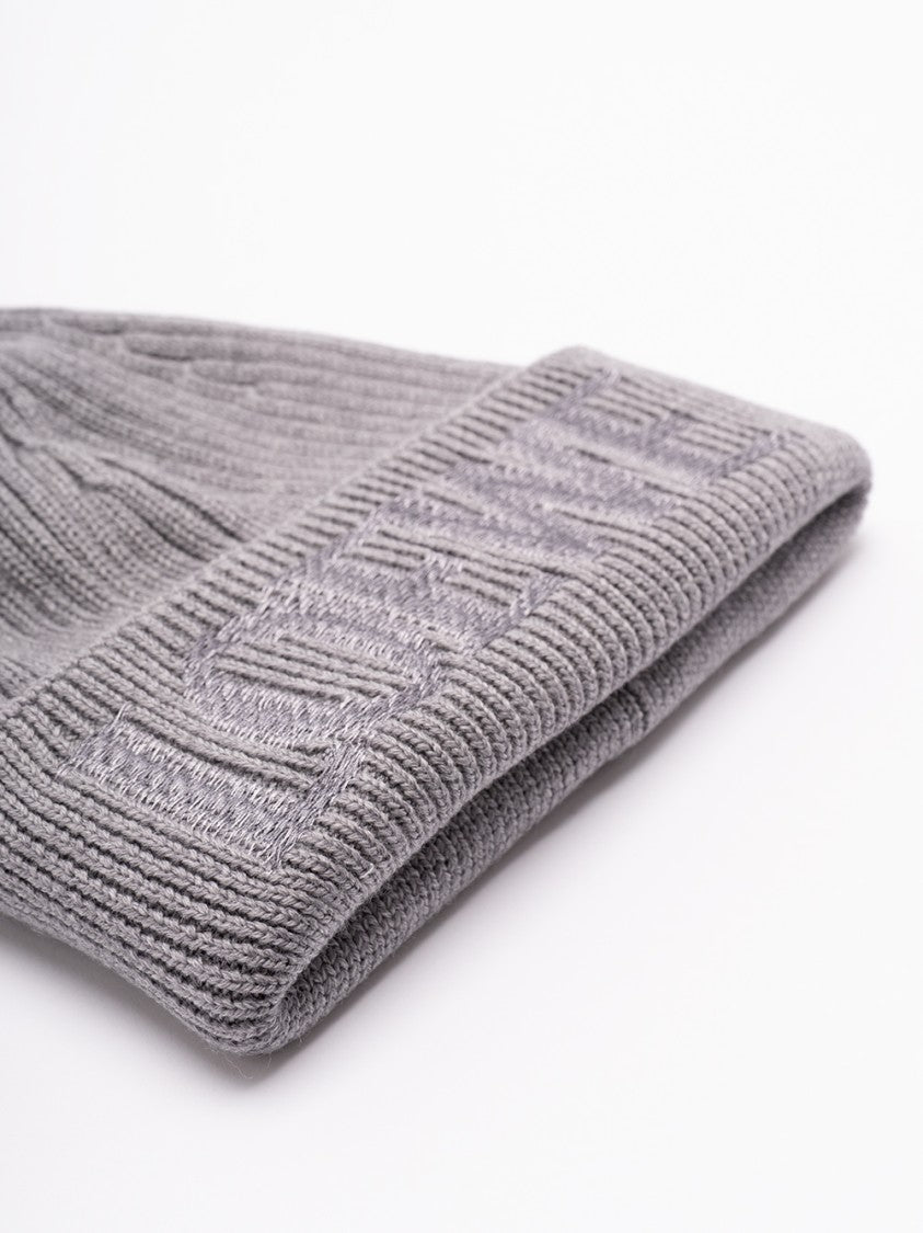 Loewe Ribbed Wool Beanie With Folded Cuff