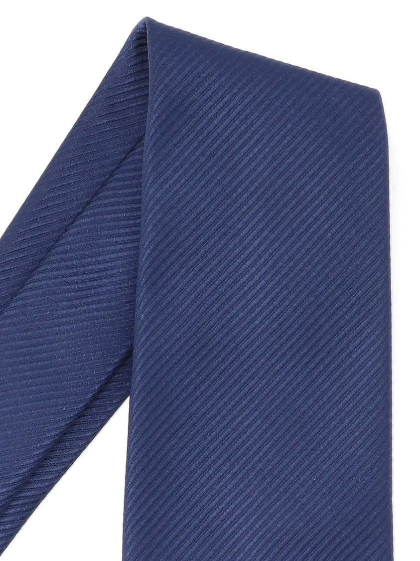 Tom Ford “Gros Grain” Tie, In Blue Mulberry Silk, Adjustable.