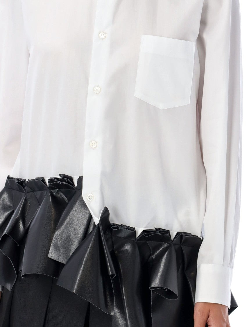 Comme Des Garçons Ruffled Popeline Shirt