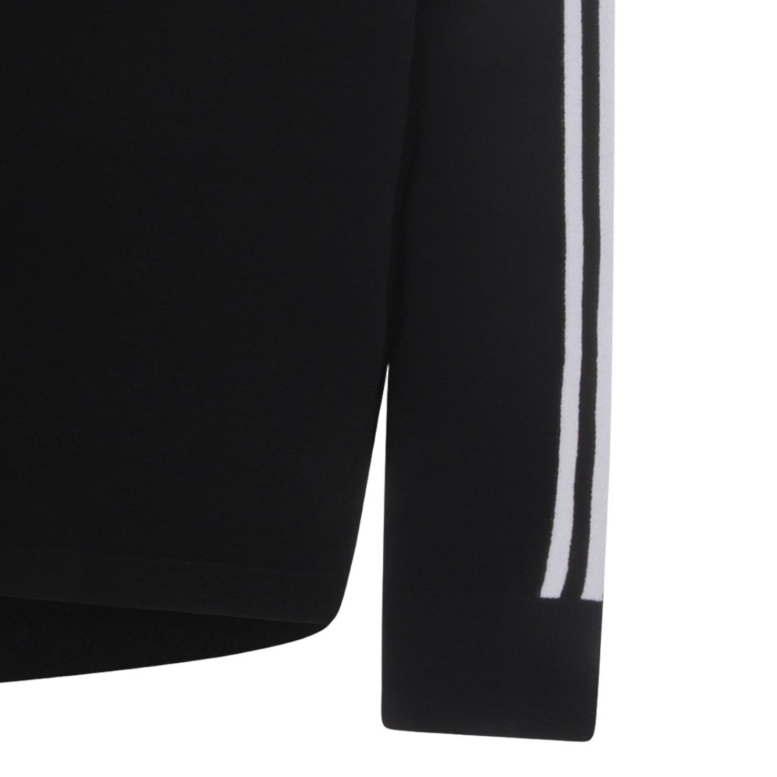 Y-3 Asymmetrical Black Sweater With Dual Texture