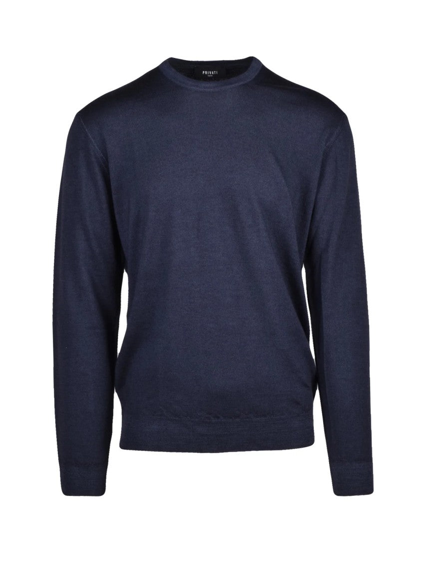 Privati Firenze Colored Pure Wool Crewneck Sweater