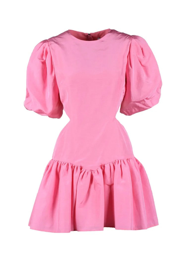 Msgm Puffball Dress Puffed Sleeves - Pink
