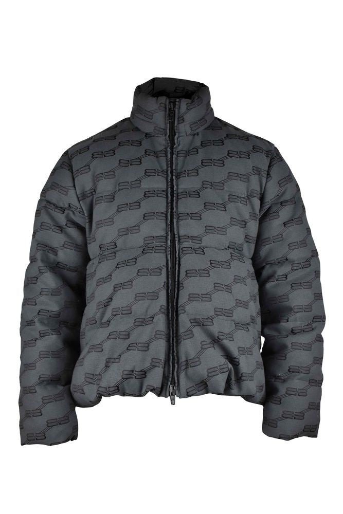 Balenciaga Quilted Down Jacket With Monogram