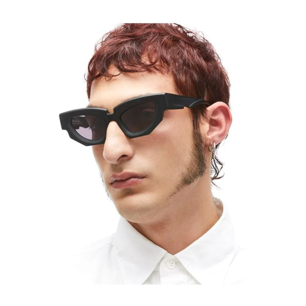 Kuboraum Mask F5 Sculptural Black Acetate Cat-Eye Sunglasses