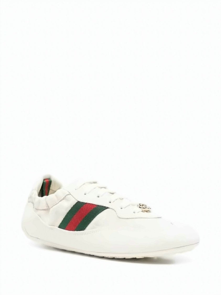 Gucci Low-Profile Suede And Canvas Sneakers