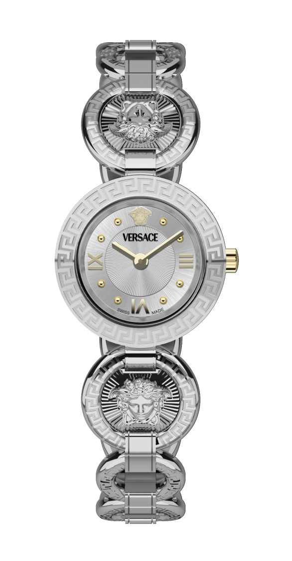 Versace Greca Jewel Quartz Watch With Greek Key Design