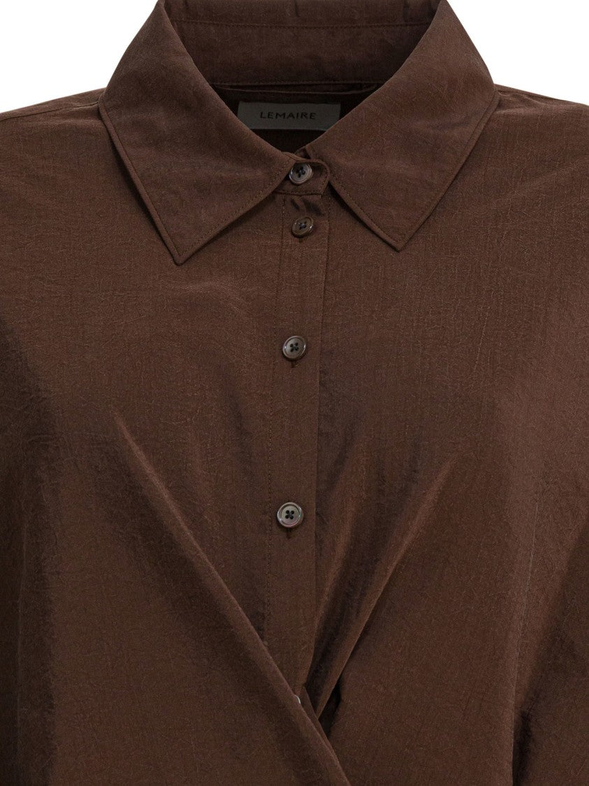 Lemaire Asymmetrical Silk Shirt