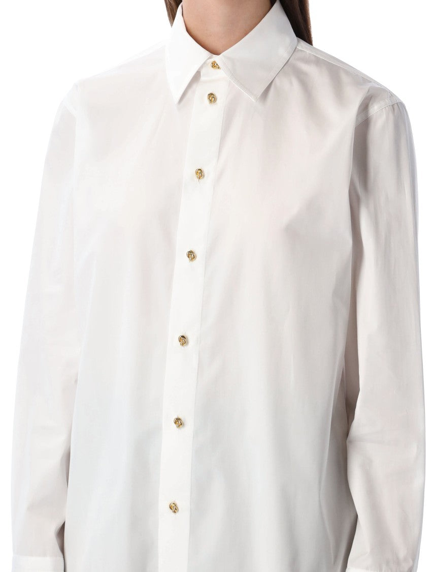Bottega Veneta White Cotton Poplin Shirt