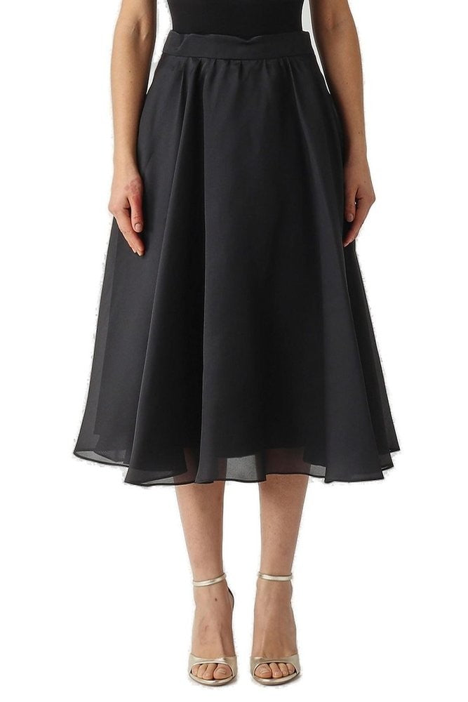 Max Mara Msecalle Silk Flared Midi Skirt