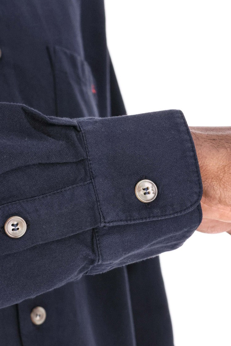 A.P.C. Relax Fit Cotton Piquet Shirt With Pocket