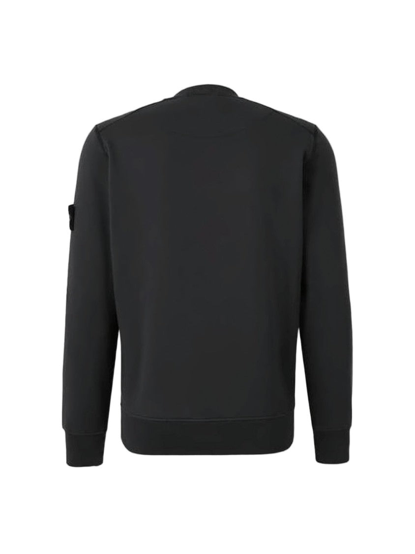 Stone Island Long-Sleeve Crewneck Sweatshirt With Embroidered Patch