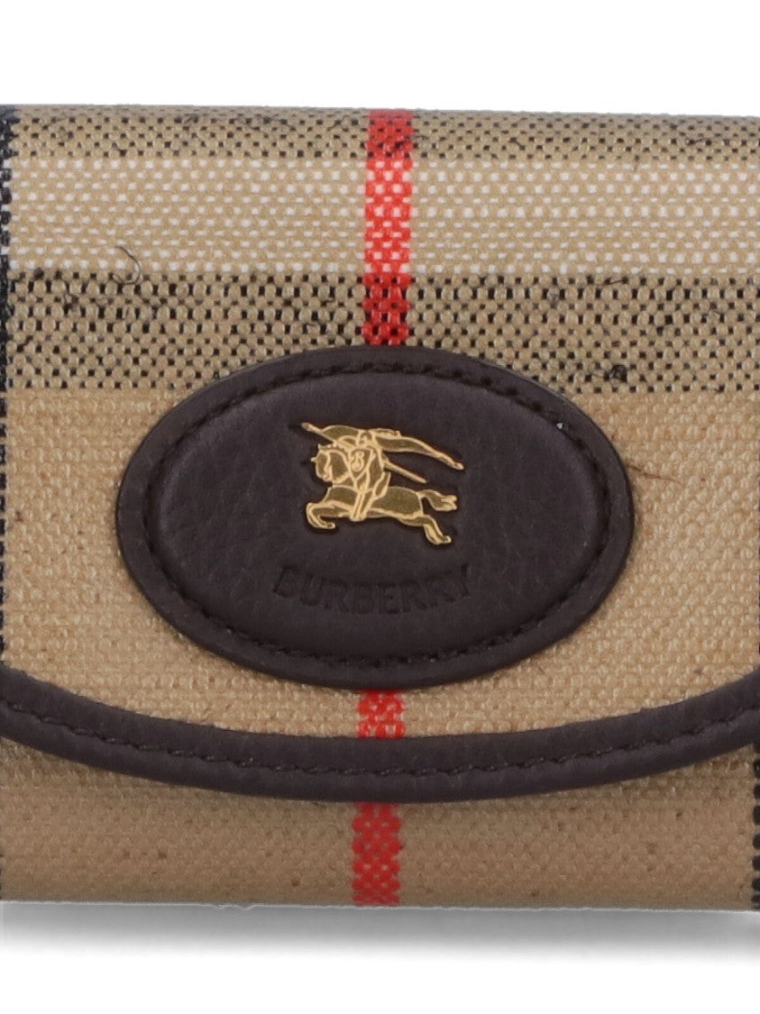 Burberry "Highlands" Wallet With Chain – Beige