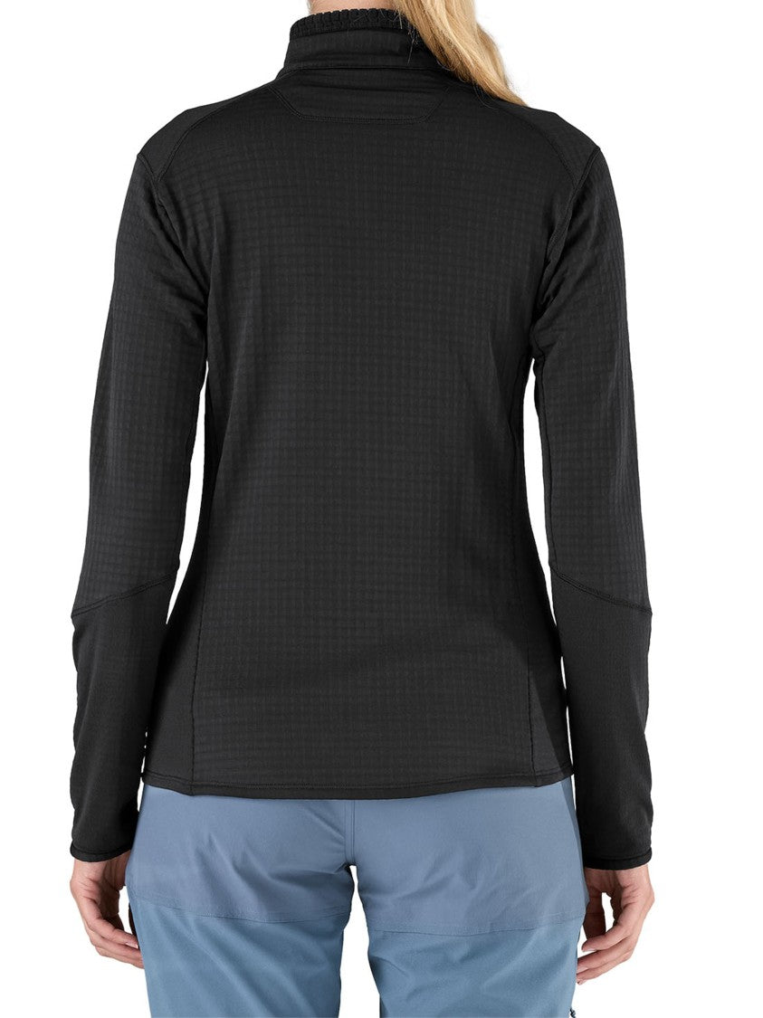 Patagonia Black R1 Jkt Fitted Textured Active Jacket