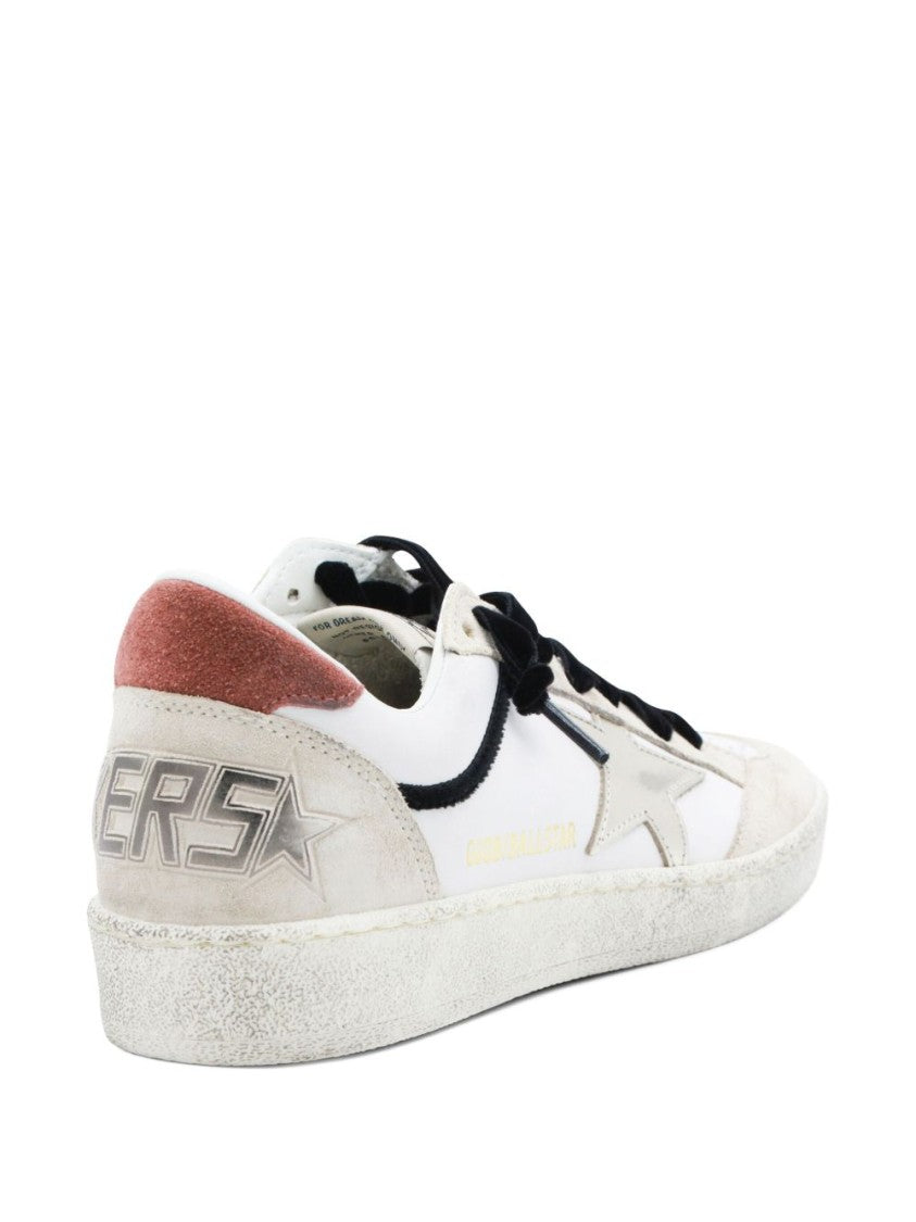 Golden Goose Silk And Nylon Distressed Finish Sneakers