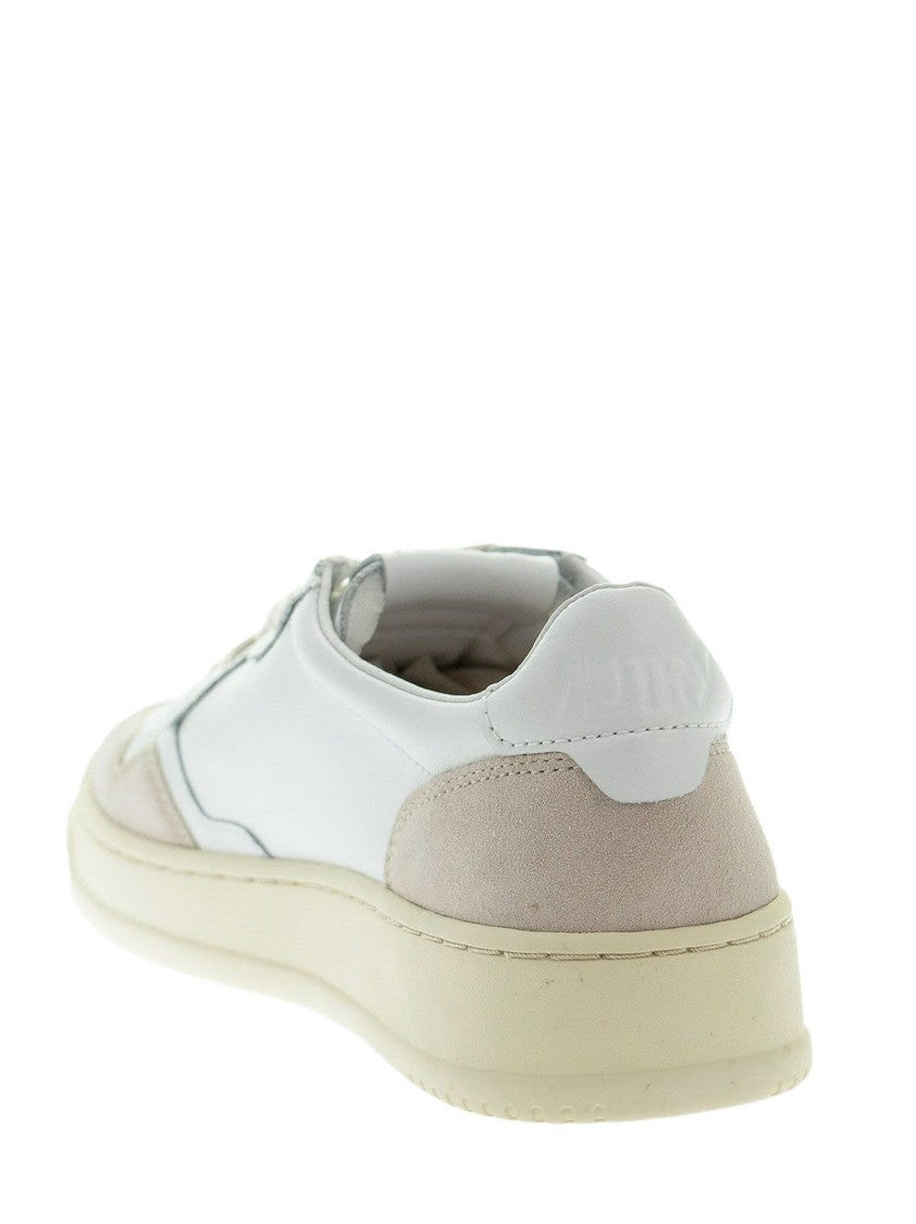 Autry Medalist Low - Leather And Suede Sneakers