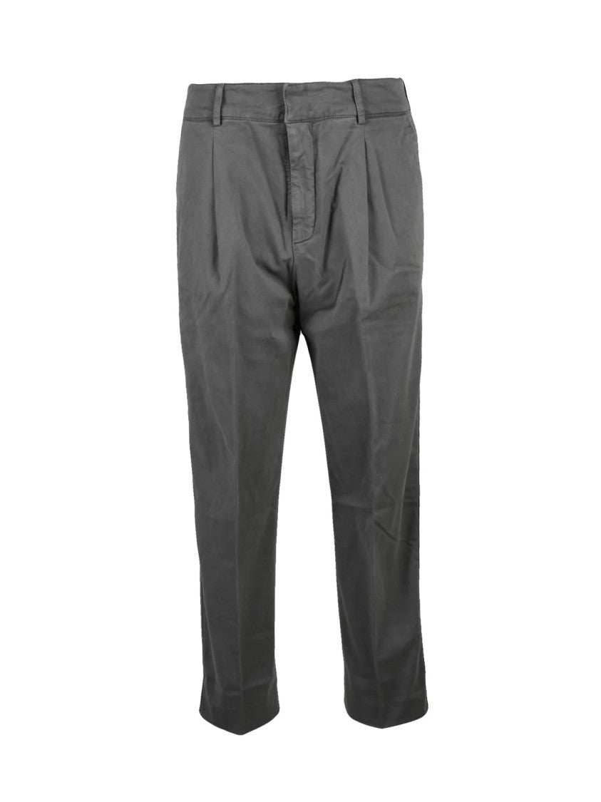 Dondup Tania High-Waist Trousers - Grey
