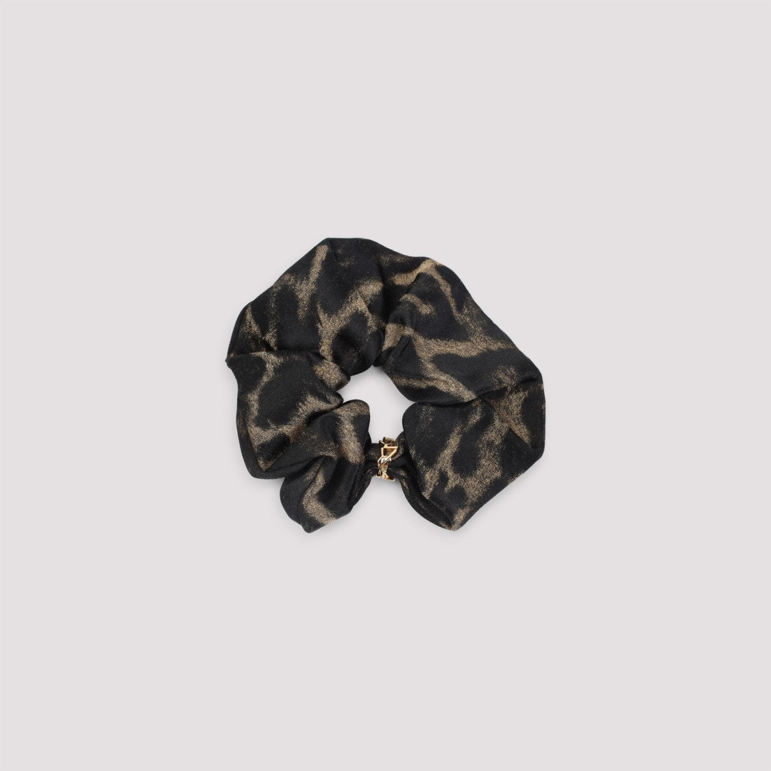 Saint Laurent Beige Silk Scrunchie