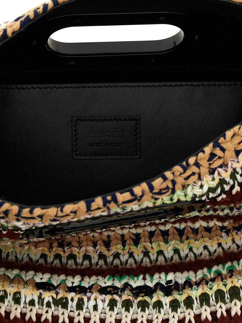 Sacai Small Fringe Shopping Bag