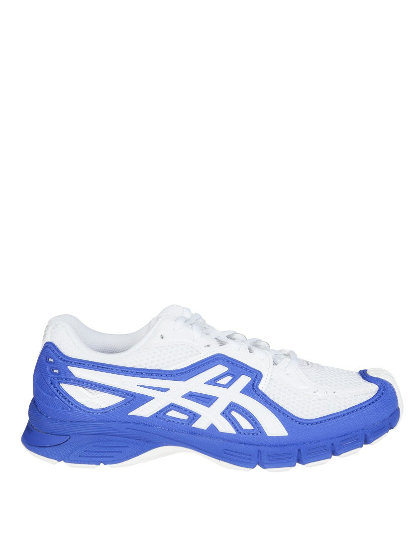 Comme Des Garçons White Mesh Blue Overlays Sneakers