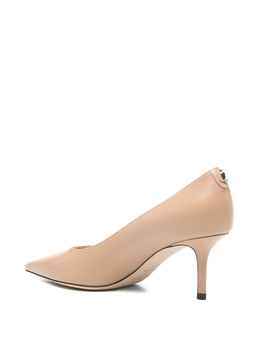 Jimmy Choo Neutral Love 65 Pointed Calf Pumps