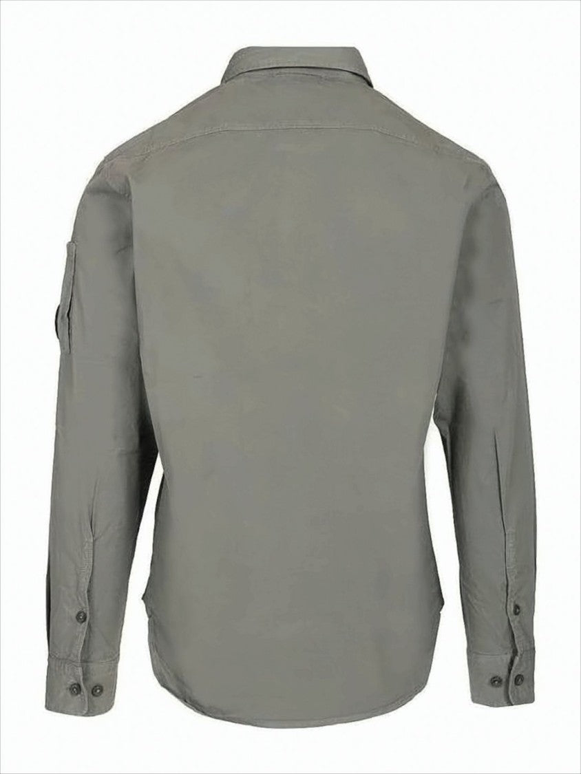 C.P. Company Structured Collar Long-Sleeve Shirt With Utility Pockets