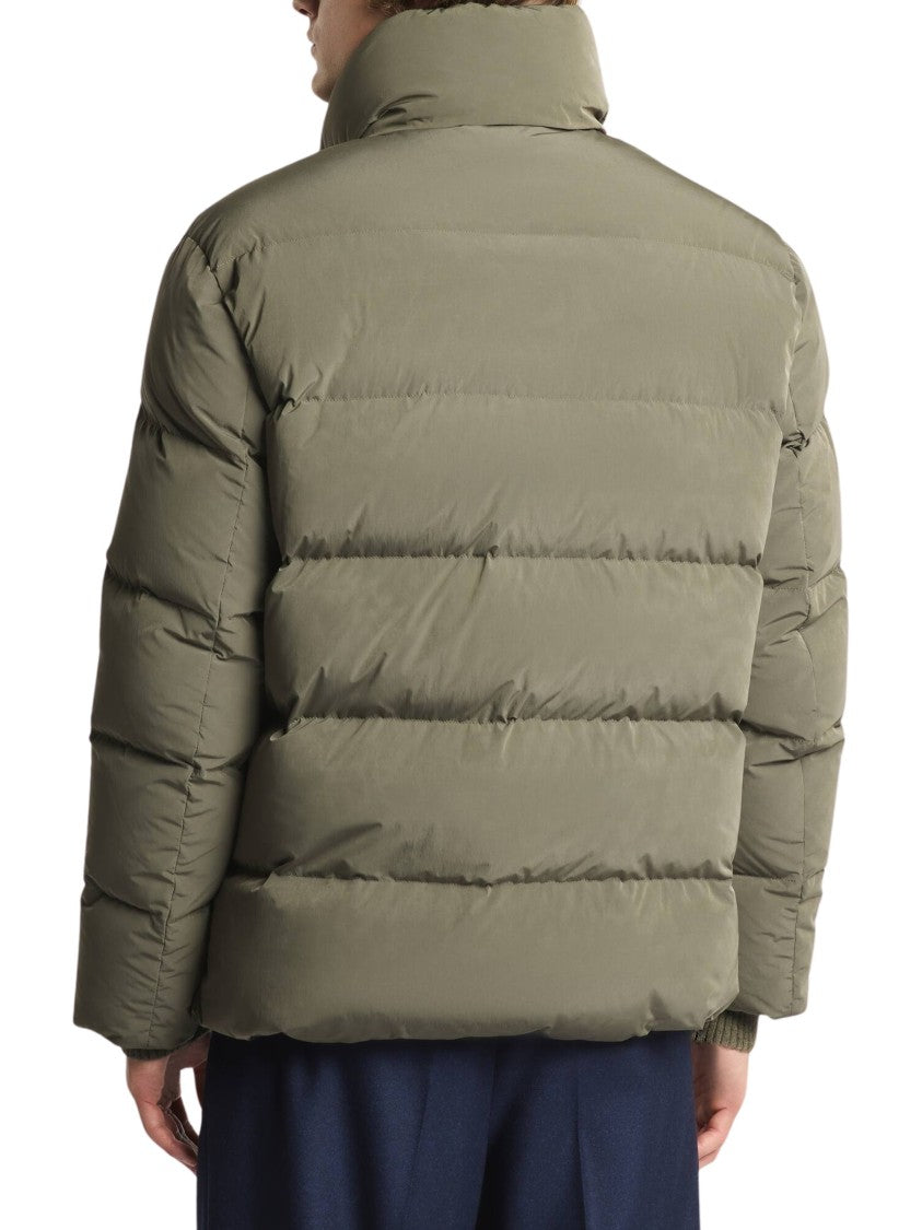 Fay Frosted Poplin Quilted Short Down Jacket