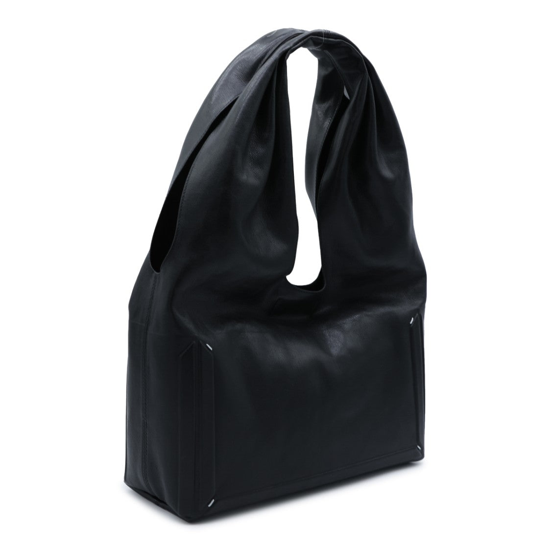 Maison Margiela Slouchy Black Bag With Seamless Design