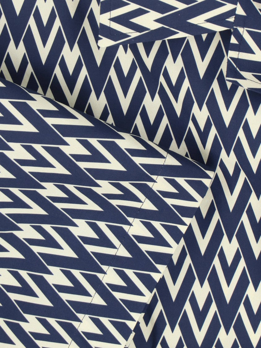 Valentino Toute La V' Bowling Shirt – White