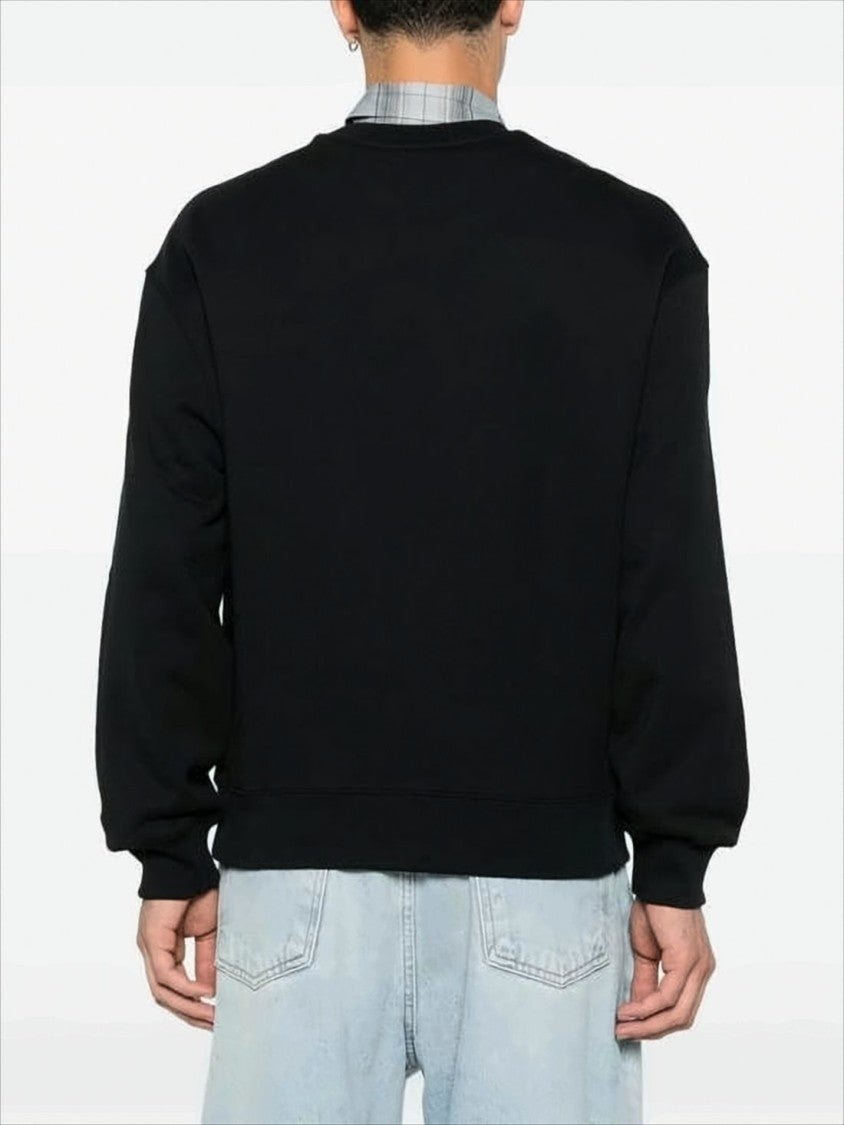 Maison Kitsuné Classic Crew Neck Black Sweatshirt