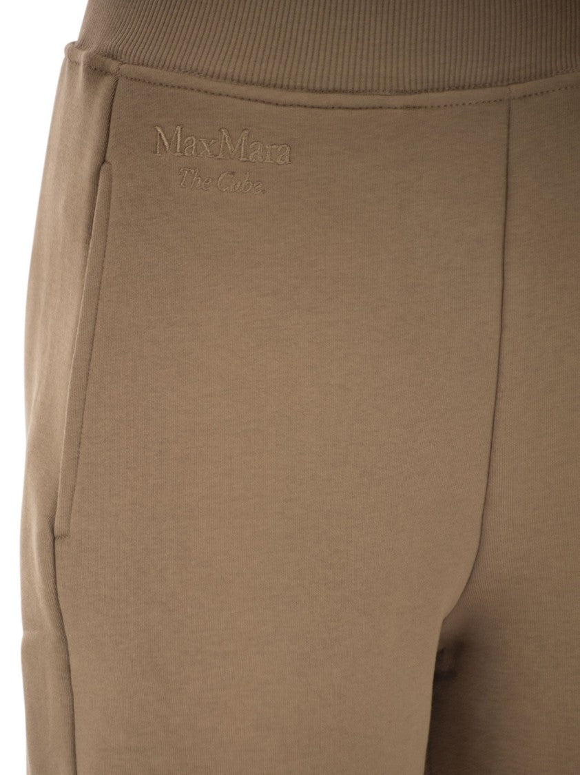 Max Mara Pompeo - Cotton Trousers With Logo
