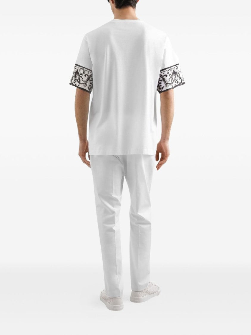 Dolce & Gabbana Round Neck T-Shirt With Decorative Chest Pocket