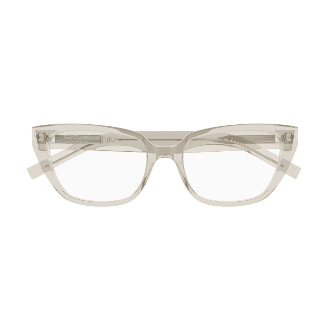 Saint Laurent Translucent Rectangular Sunglasses With Sturdy Temples