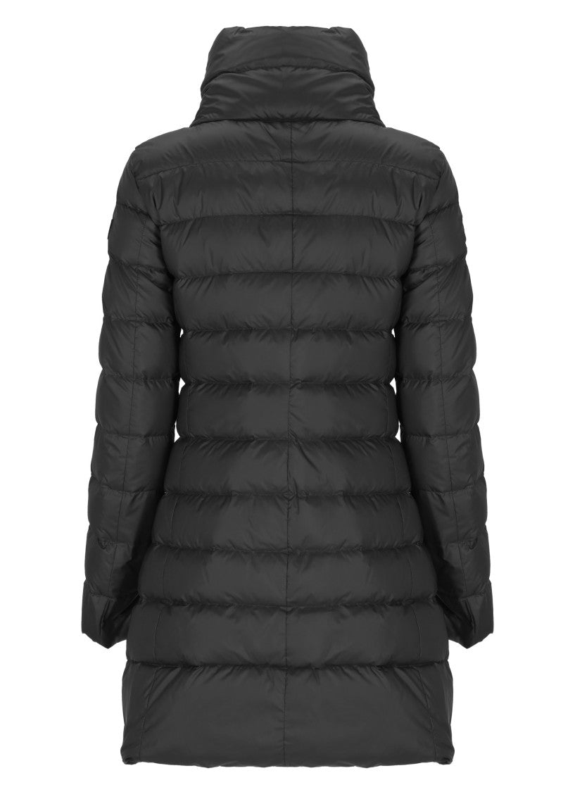 Peuterey Black Sobchak Quilted Long Down Jacket