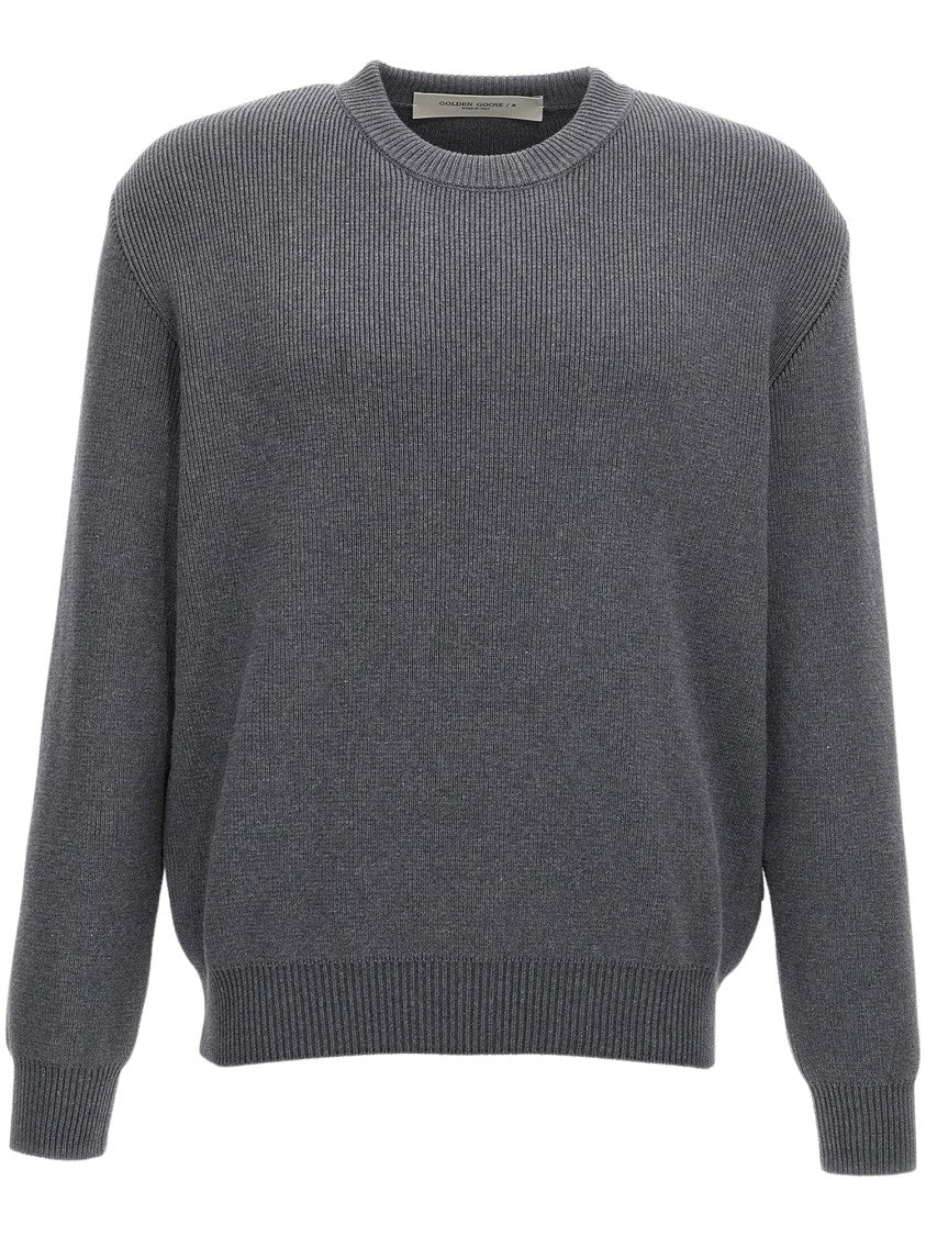 Golden Goose Golden W's Boyfriend Crewneck Cotton Sweater