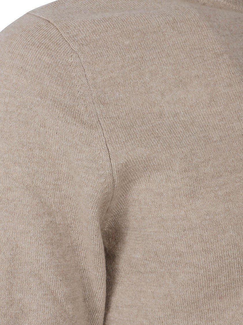 Ballantyne Classic Crew Neck Sweater With Ribbed Details