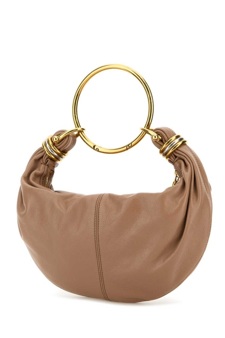 Chloé Antiqued Pink Leather Bracelet Handbag