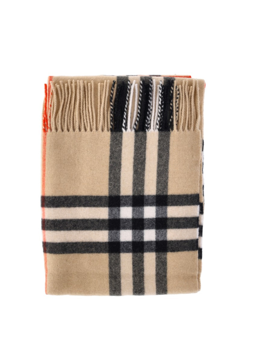 Burberry Classic Check Pattern Beige Scarf